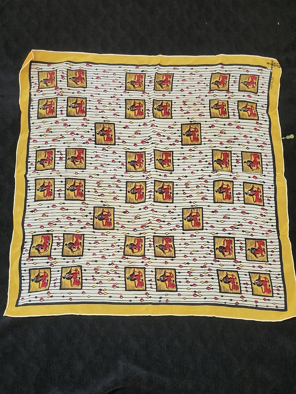 Vtg 70s 80s Fashion Scarf